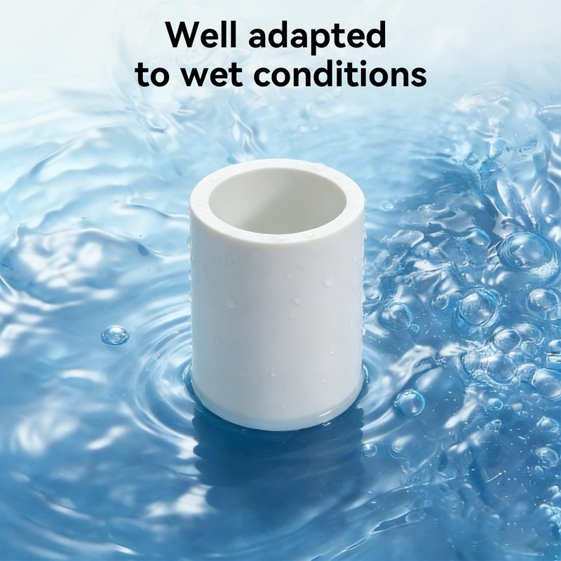 9 Pack 3/4 Inch White PVC Pipe Coupling, Socket x Socket, Schedule 40 Heavy Duty Slip Connectors for DIY Garden Support, Sprinkler System (0.75Inch)