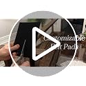 BAIPOK Black Felt Furniture Pads 10pcs, 8 x 6 Inch Cuttable Floor Protectors