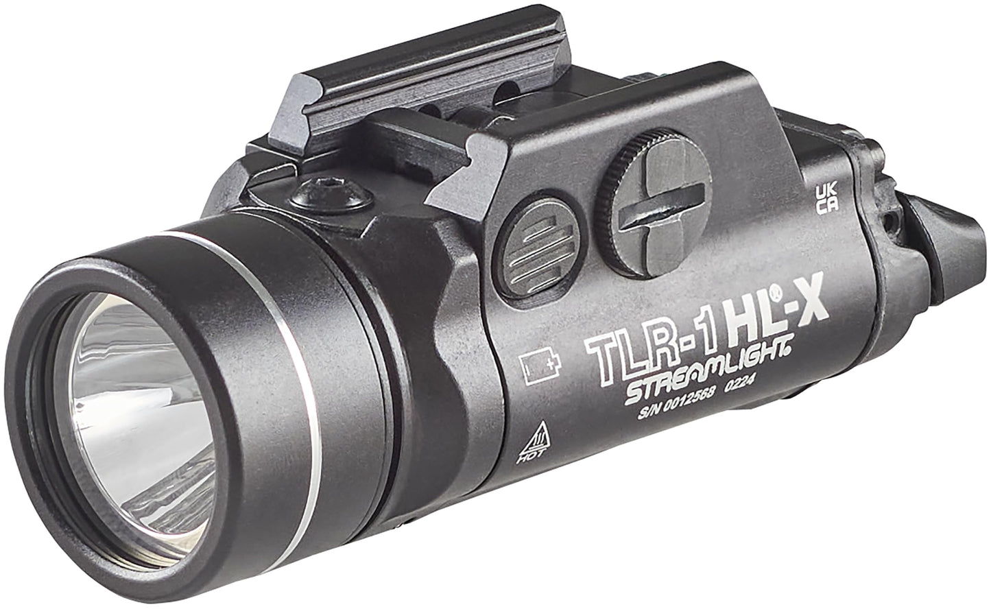 Streamlight 69501 TLR-1 HL-X USB 1500-Lumen 15000 Candela Rechargeable Rail-Mounted Tactical Weapon Light with Specific Compatibility Rail Locating Keys, Black