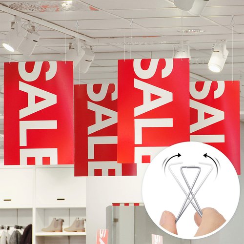 Outus 30 Packs Ceiling Hook Tile Hooks T-bar Clips Drop Grid Clip Heavy Duty for Light Plant Office Home Stores Classroom and Wedding Decorations