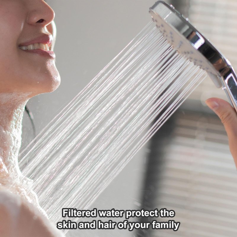 uxcell 12 Pcs Shower Head Filter 2.4 Inch PP Cotton Filter Cartridge Replacement High-Pressure Handheld Fan Shower Jet Sets