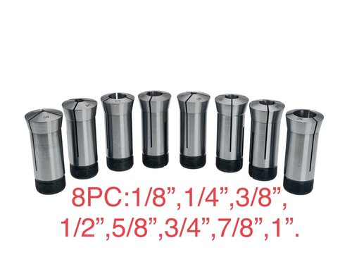 5c Horizontal/Vertical Workholding Collet Fixture with 8PC 5c Collet set for Milling,Drilling,Grinding, CNC.