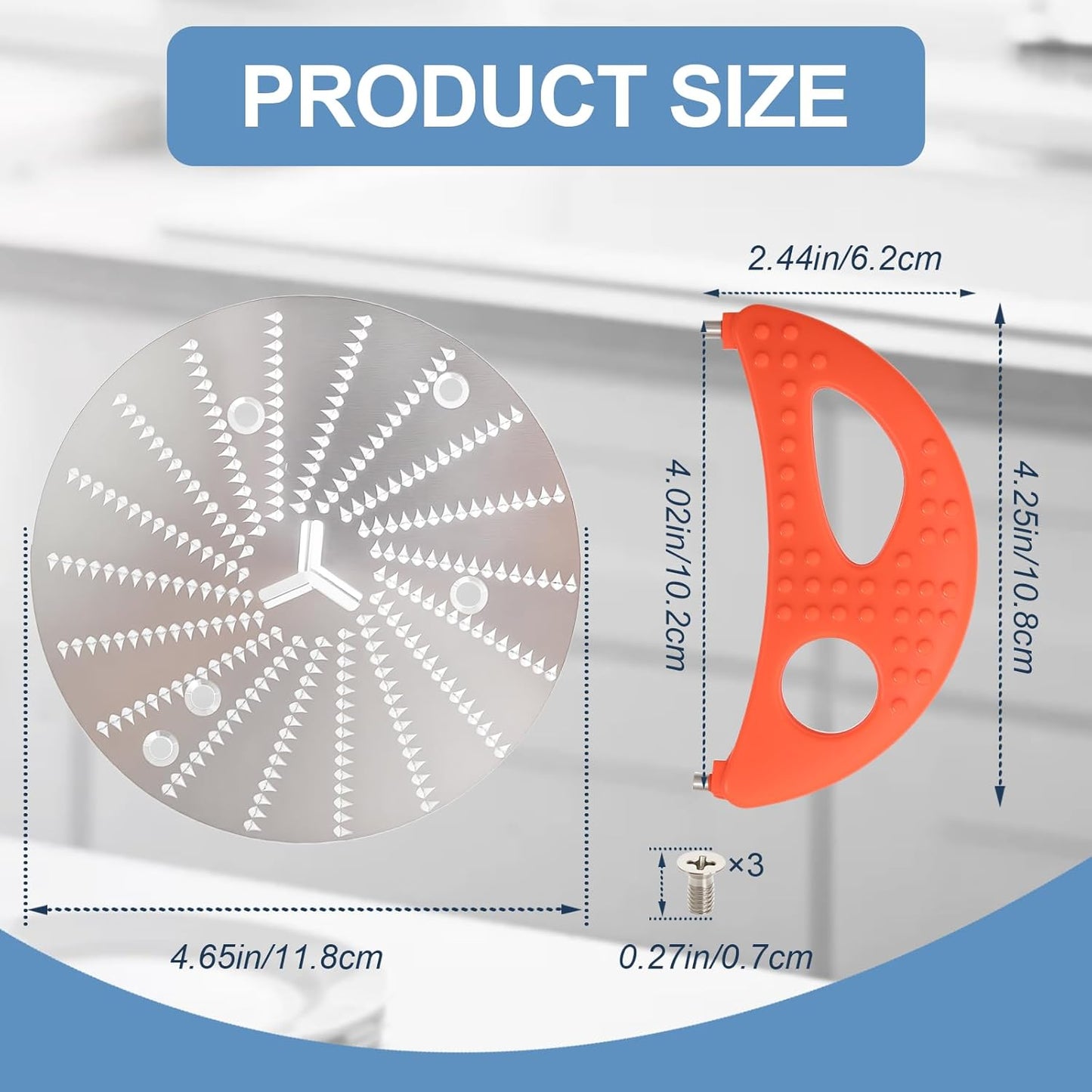 Replacement Blade with Crescent Tool Compatible with Jack LaLanne Power Juice, Safe Stainless Steel Juicer Blade, Juicer Repalcement Parts