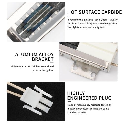 DG94-00520A Gas Range Oven Igniter Compatible with Sam-sung NX58H5600SS NX58h9500WS NX58K3310SS, Replacement with G-E Whir-lpool Hotp-oint 2692271 AP5577941 WB13K21 Norton 501A Ignitor