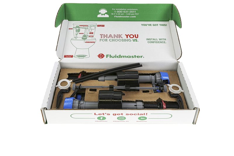 Fluidmaster 400H-5003 Performax Universal Toilet Fill Valve with Tank and Bowl Water Control 2-Pack, Blue