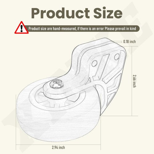10940 Tip & Glide Wheel Kit Compatible with Little Gia-nt Ladders Without Wheels, Also for Multi-Position Ladders, Included Hrill bit, Wrench - Ladder Accessory