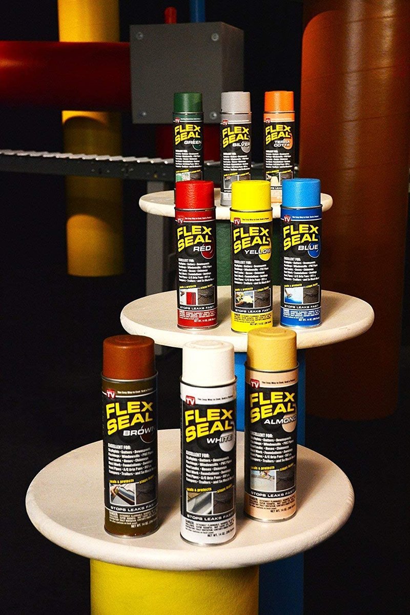 Flex Seal, 14 oz, Green, Stop Leaks Instantly, Waterproof Rubber Spray On Sealant Coating, Perfect for Gutters, Wood, RV, Campers, Roof Repair, Skylights, Windows, and More