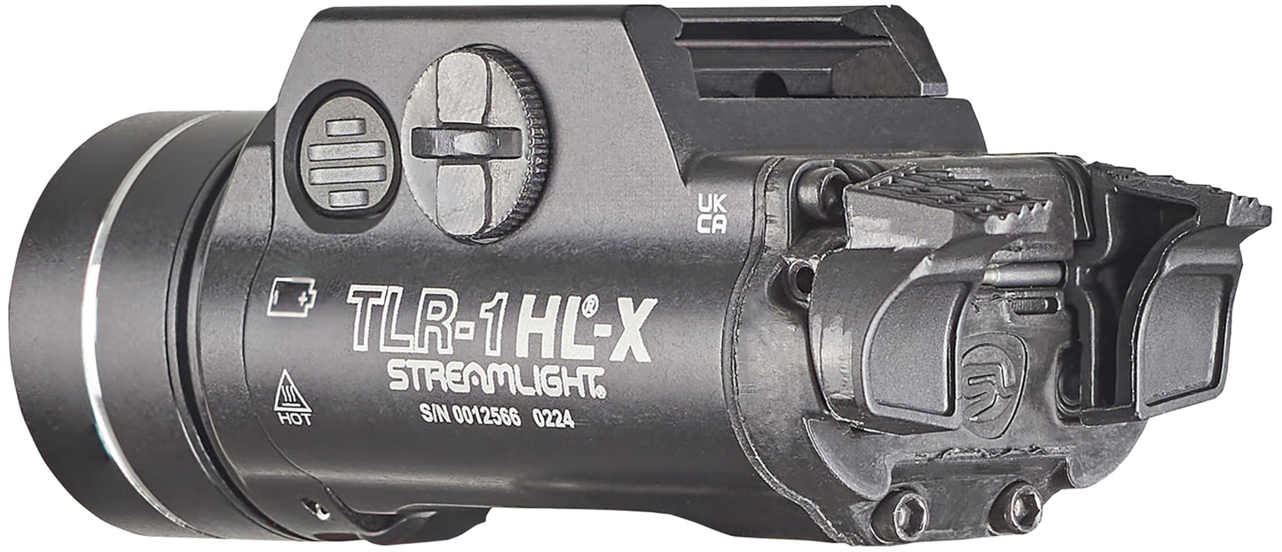 Streamlight 69501 TLR-1 HL-X USB 1500-Lumen 15000 Candela Rechargeable Rail-Mounted Tactical Weapon Light with Specific Compatibility Rail Locating Keys, Black
