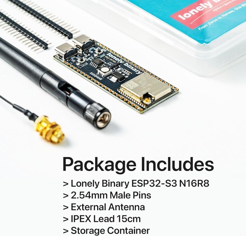 Lonely Binary ESP32-S3 N16R8 Gold Edition 16MB IPEX Antenna for Arduino IDE