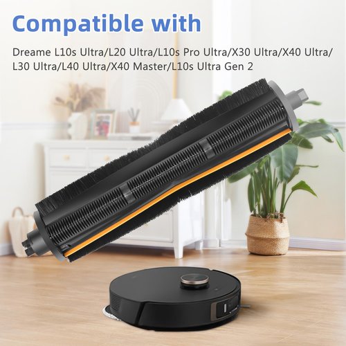 TriCut Brush for DREAME L10s Ultra/L20 Ultra/L10s Pro Ultra/X30 Ultra/X40 Ultra/L30 Ultra/L40 Ultra/X40 Master/L10s Ultra Gen 2. Durable Anti-Tangle, Suitable for All Kinds of Floors and Pet Hair