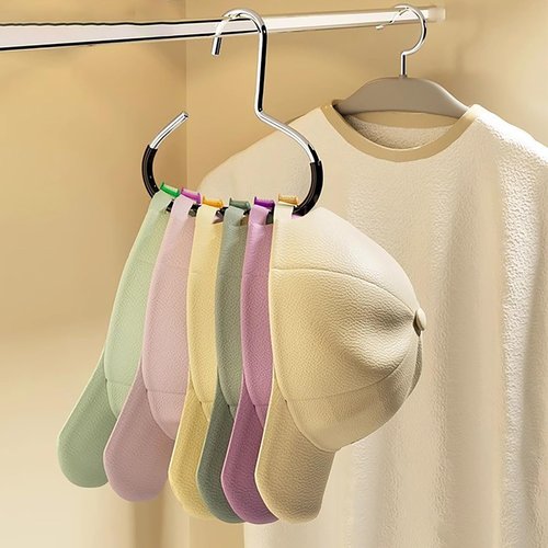 2 Pack Hat Organizer for Baseball Caps, Hat Rack for Caps Scar Handbag Stainless Steel Hat Hangers for Closet