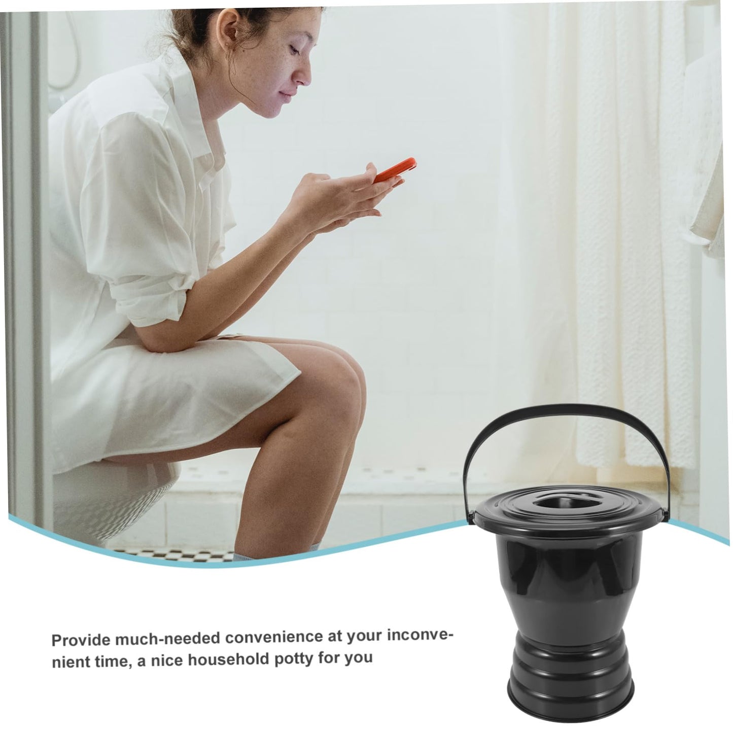 Gatuida Plastic Urinal Lid Thickened Home Spittoon Easy to Carry Patient Home Use Construction Polycarbonate Roofing Sheets