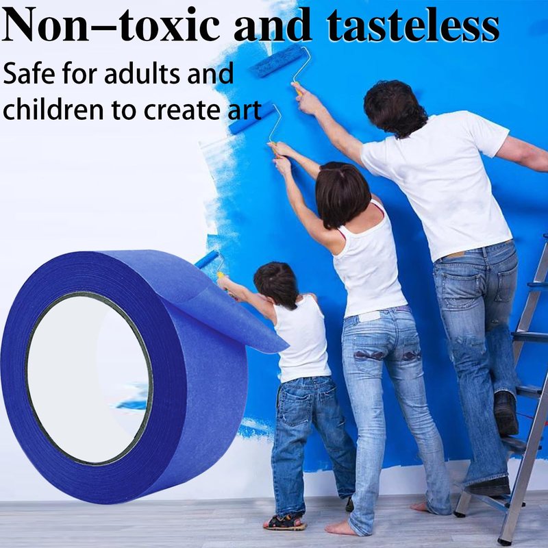 Painters Tape 2 Inch Wide, 10-Packs Blue Painters Tape for General Purpose Use, 2 Inches X 55 Yards X 10 Rolls, 550 Yards in Total