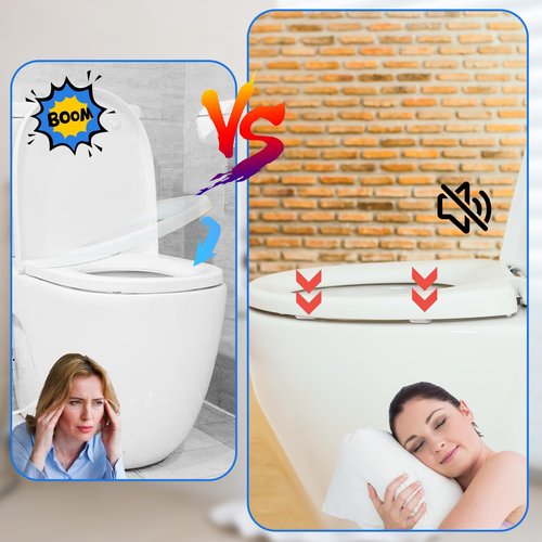 8 Pcs Toilet Seat Bumper for Bidet, Adhesive Toilet Seat Bumper for Use with Bidet Universal Grey Buffer Spacers (4.5 x 2 x 1.6 cm)