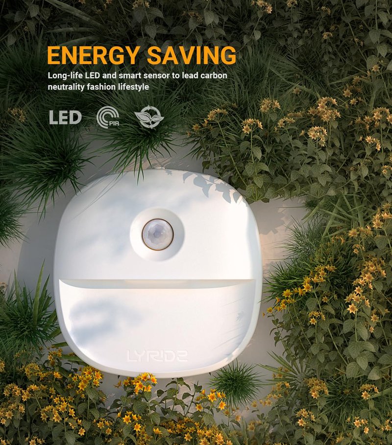 Lyridz Plug in Night Light with Motion Sensor and Dusk to Dawn Sensor, Dimmable Cool White Nightlight with 1-50lm Adjustable Brightness for Bedroom, Bathroom, Stairs, Hallway, 4 Pack