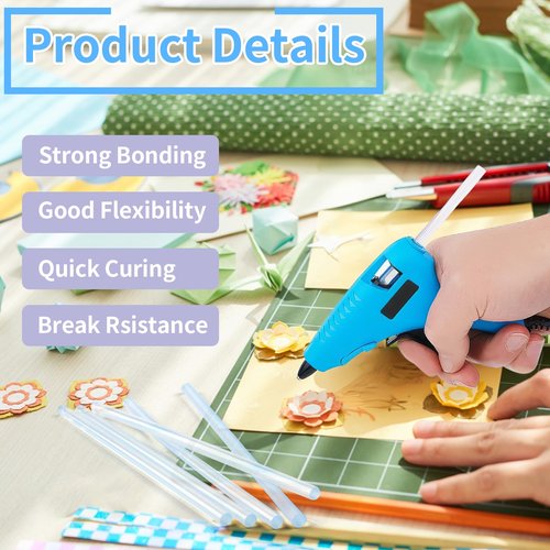 90 Pcs Mini Hot Glue Sticks, Clear Glue Gun Sticks for Metal, Wood, Glass DIY Art Craft & School Projects Craft, Bond (4" X 0.27")