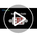 FREELICHT 6 Pack Red LED Exit Signs with Emergency Backup Light