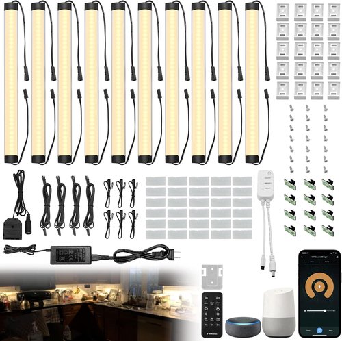 Under Cabinet Lights Kit Extension Cords Accessories Package (4+2)