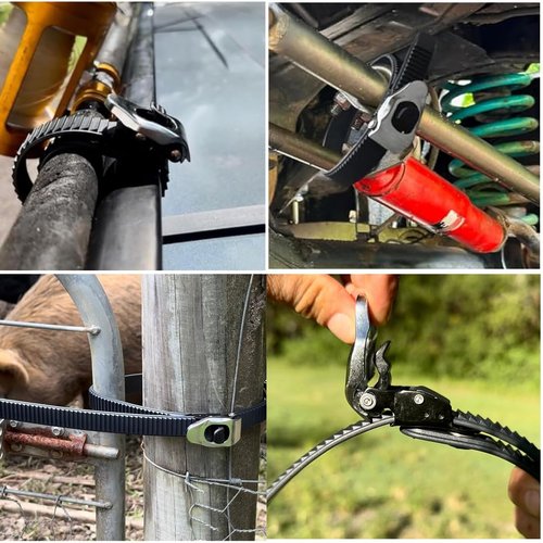Heavy-Duty Grip Lock Strap,Ultimate Heavy-Duty Gripstrap,Adjustable Metal Ratchet Buckle Super-Strong Nylon Webbing, Reusable Ratchet Tie Down Straps for Every Adventure Daily Use (3pcs)