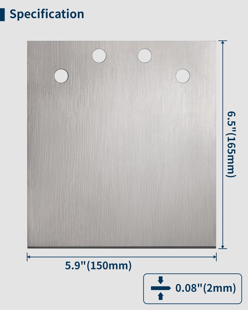 Replacement Scraper Blade for Firecore FS18625 6-in Wide Removal Bit, SDS Max Floor Scraper