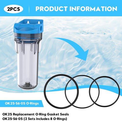 OK25-S6-05 O-Ring OK25 for OmniFilter OB1,WH1,OB5,WH5,U25,U24,and U30 Water Filter housings,Compatible with Culligan HF-150 and HF-360 and Dupont Models WFPF38001C, WFCH2, WFPF2800, WFPF3800