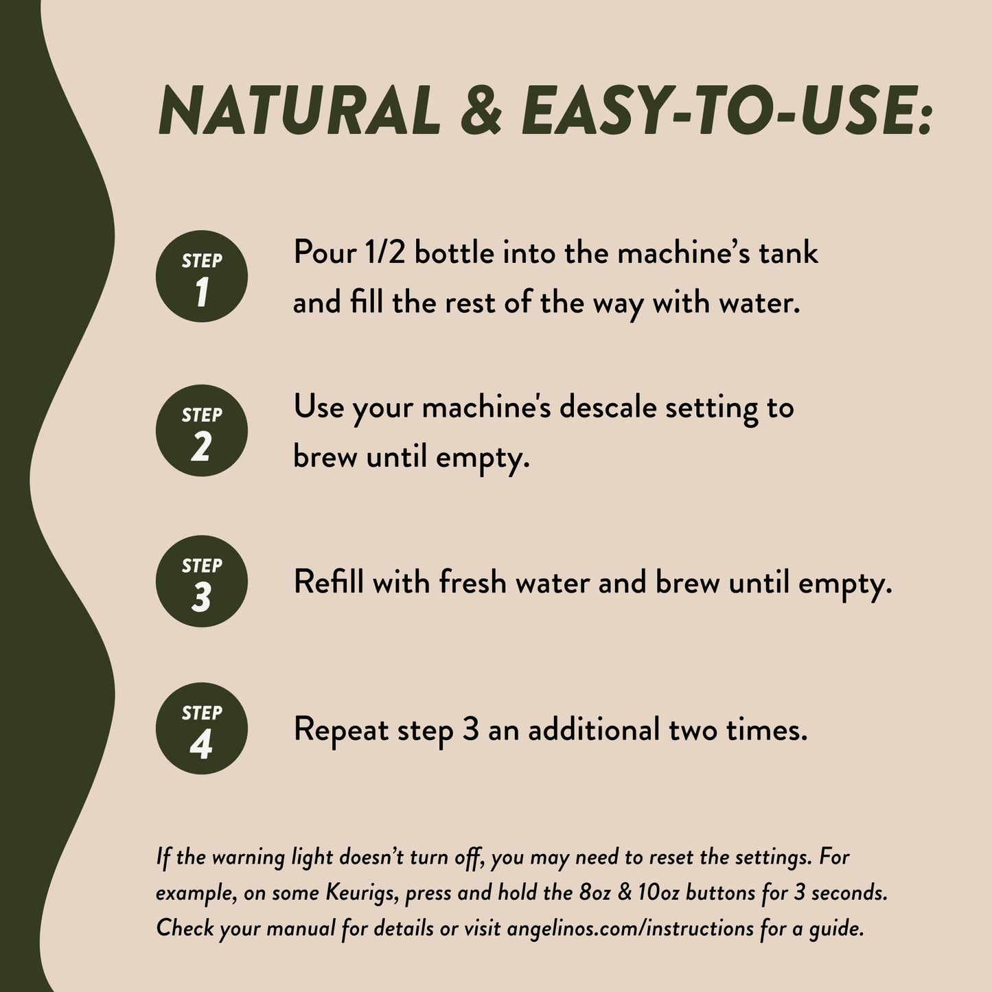 Effective Keurig Descaling Solution (2 Uses) – Universal Coffee Machine Descaler for Keurig, Nespresso, Breville, Delonghi