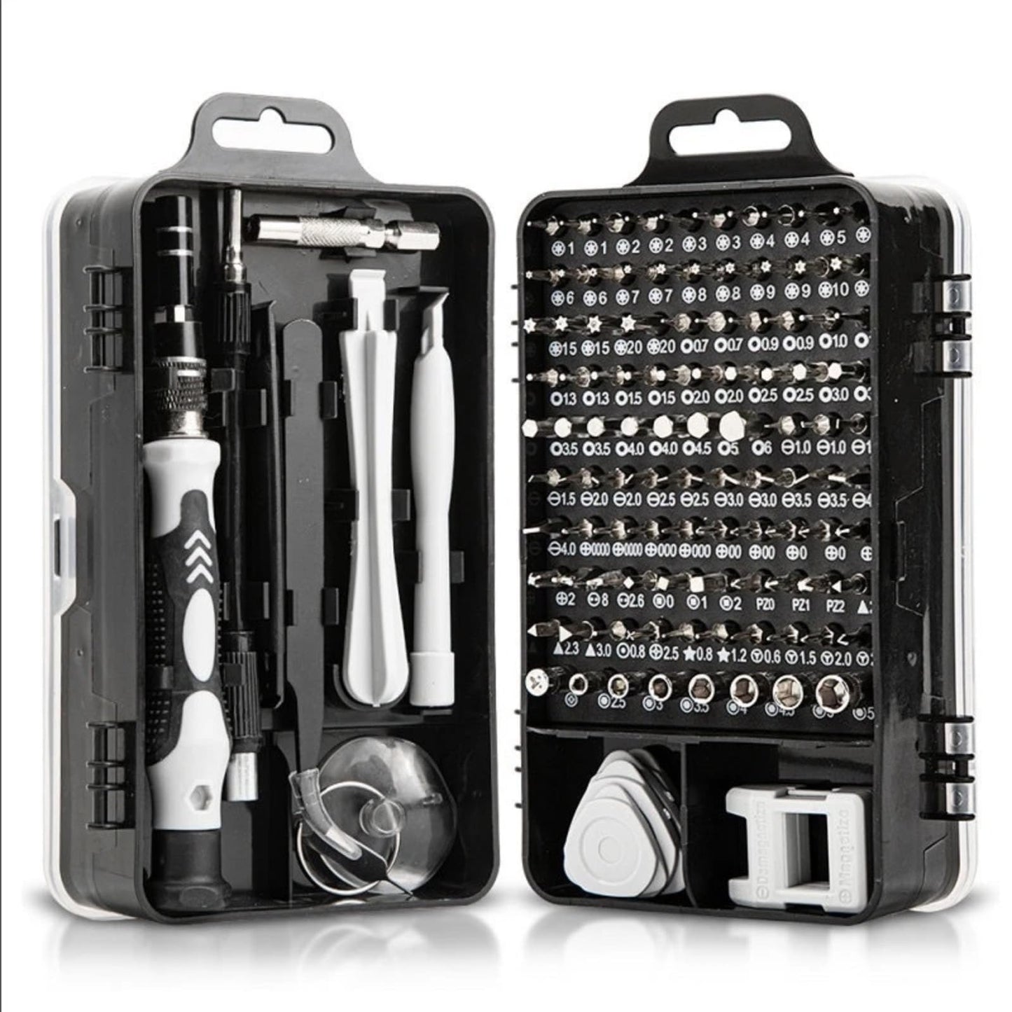 Precision Screwdriver Set-Mini Professional Magnetic Repair Tool Kit for Phone, Computer, Watch, Laptop, Eyeglass, Electronic-115 in 1-Black