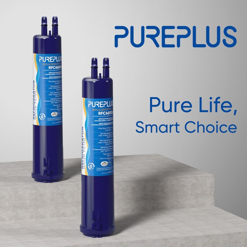 PUREPLUS Compatible with 4396841, 4396710, Everydrop® Filter 3, EDR3RXD1, 46-9083, 46-9030, 9030, 9083, Refrigerator Water Filter, 2Pack