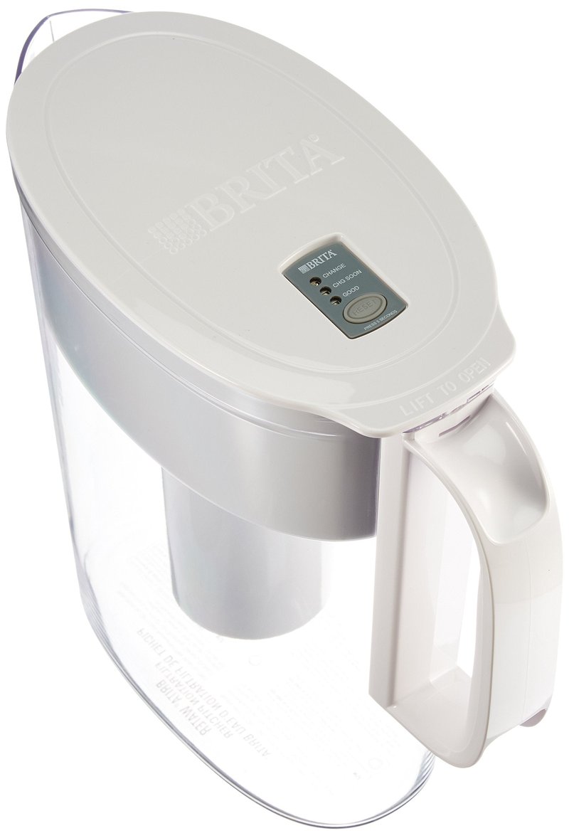 Brita Small 5 Cup Water Filter Pitcher with 1 Standard Filter, BPA Free – Metro, White