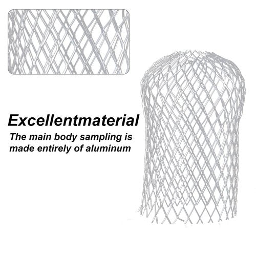 5 Pcs Gutter Downspout Guards, 3.5 Inch Expandable Aluminum Downspout Gutter Guard Strainer Filter, Gutter Filter Strainer Protectors Stops Blockage Leaves Debris