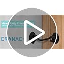 Black Barn Door Lock Latch Gate Lock for Sliding Doors - Heavy Duty Stainless Steel
