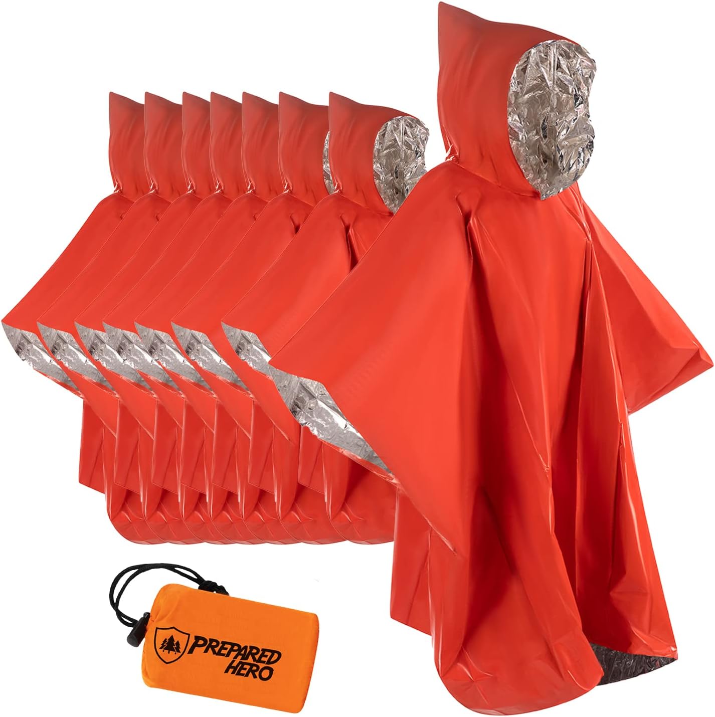 Hero Prepared Survival Tool Poncho for Camping, Heat Insulation