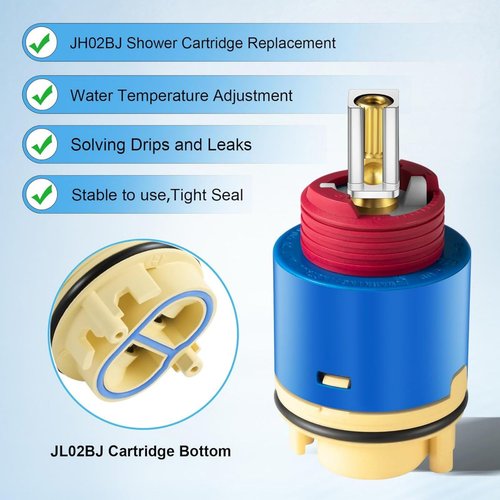 JH02BJ HL-40 Ceramic Pressure Balance Cartridge 40mm Shower Faucet Cartridge Replacement