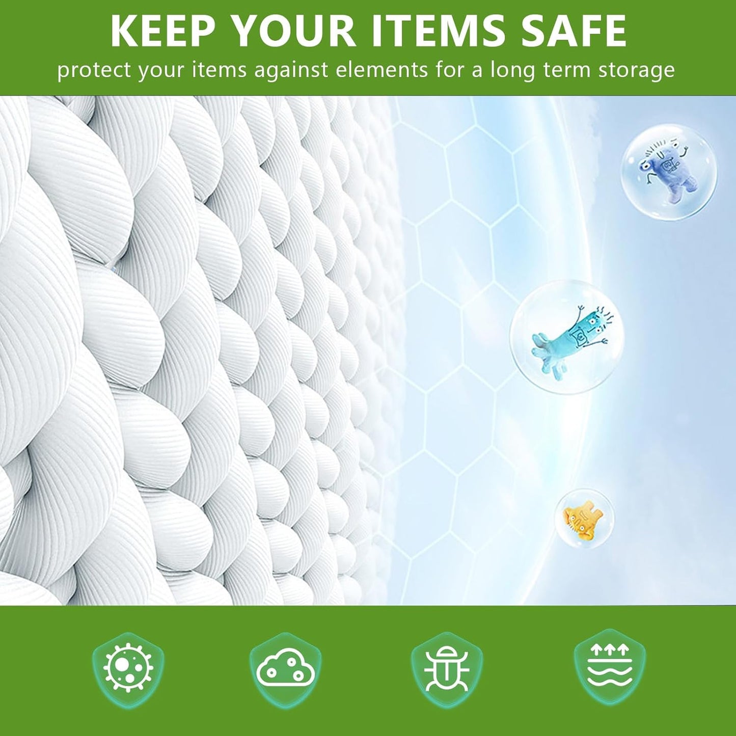 Vacuum Seal Bags for Clothing with Electric Pump, 15 Pack (3 Jumbo 3 Large 3 Medium 3 Small 3 Roll Up) Space Bags Vacuum Storage Bag for Travel, Luggage, Blankets, Bedding