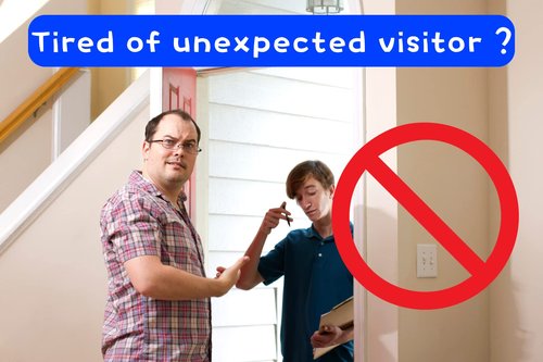 QMMD No Soliciting Sign For House 20 Pack No Soliciting Sticker No Soliciting Sign For Ring Doorbell Waterproof Home Office Suitable For Video Doorbell