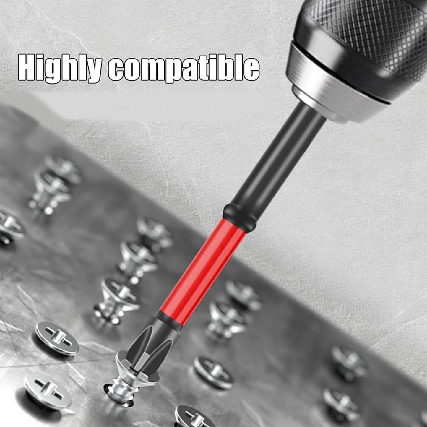 FPH2 Impact Screwdriver Bit Set, 65mm & 110mm Phillips Head Drill & Screwdriver Bits FPH2 Premium S2 Steel Shank for Electrician Screwdriver Bits Circuit Breakers Air Switch (6.5 + 11 mm 4 Pcs)