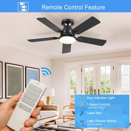 Replacement Remote for Harbor Breeze Ceiling Fan Remote Control, Light Dimmer 3-Speed Wall Mount for A25-TX001-R1, A25-TX005R, A25-TX007R, A25-TX013, RRTX001R, ZJF-RT01A,315MHz(Remote Only)