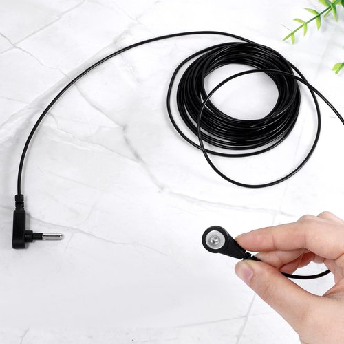 1Pcs Grounding Cord, Groundings Mat, Replacement Grounding Cable Accessories for Sheets Fits All Popular Brands,15 Feet Cable