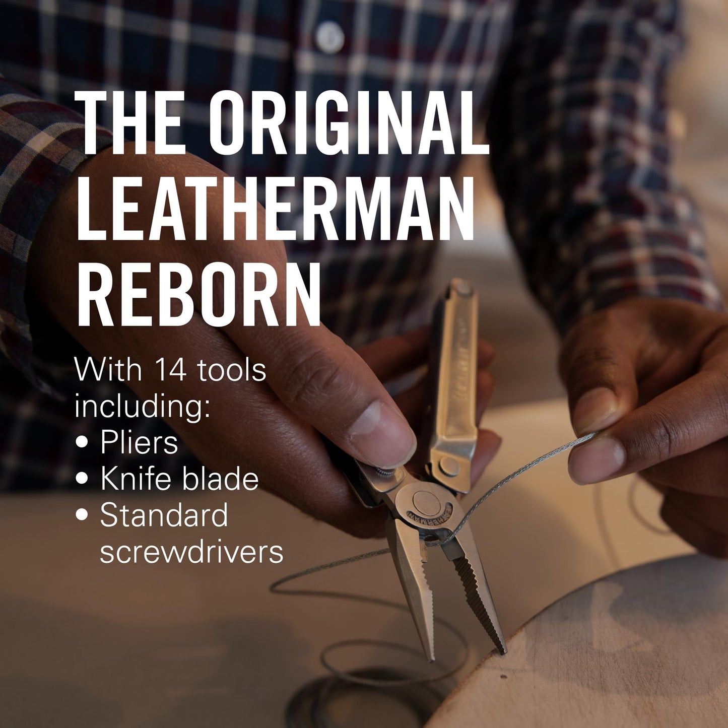 LEATHERMAN, Bond Multitool, Stainless Steel EDC Tool with 420HC Blade and Nylon Sheath