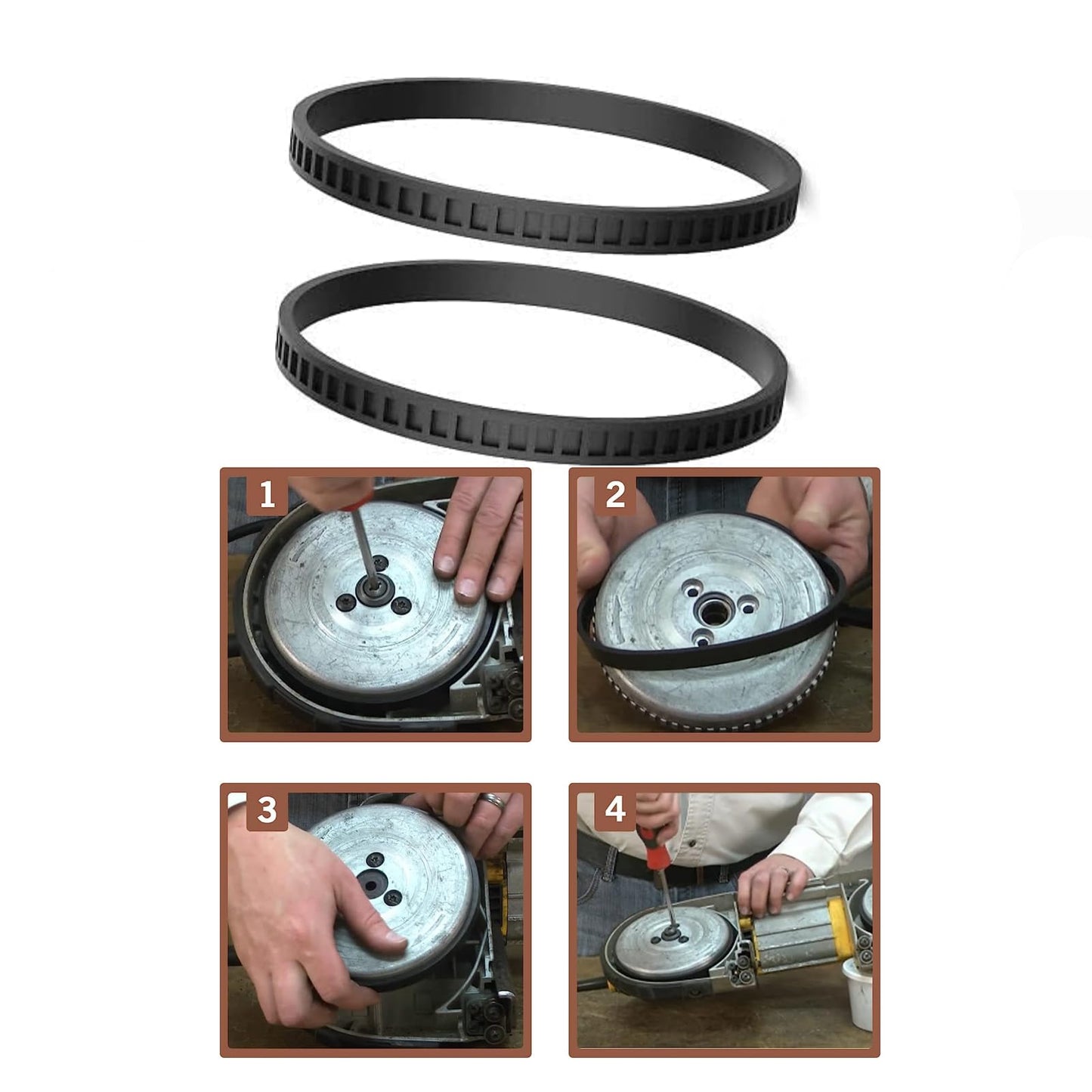 4 Pack 650721 00 Bandsaw Rubber Tires Replacement for Dewalt A02807 DCS374 DWM120 DW328K Band Saw Tires