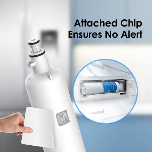 Waterdrop Replacement for GE® RPWFE®, RPWF (Built-in CHIP) Refrigerator Water Filter, Compatible with GFE28GYNFS, GFE28GELDS, PFE28KELDS, PFE28KYNFS, GFD28GELDS, PWE23KELDS, PWE23KMKES