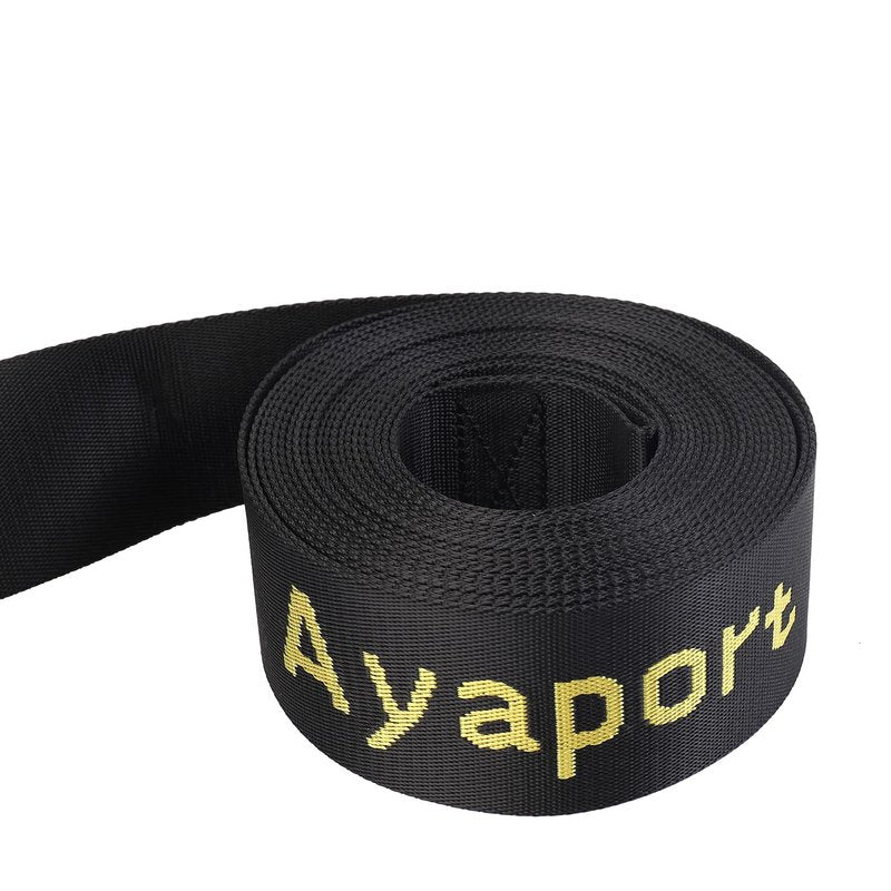 Ayaport Boat Winch Strap Towing Straps with Hook - 2" x 20' - 6600lbs Breaking Strength, Boat Trailer Winch Strap Replacement for Marine Boat ATV Fishing Boat and Jet Ski (Stainless-Steel Hook)