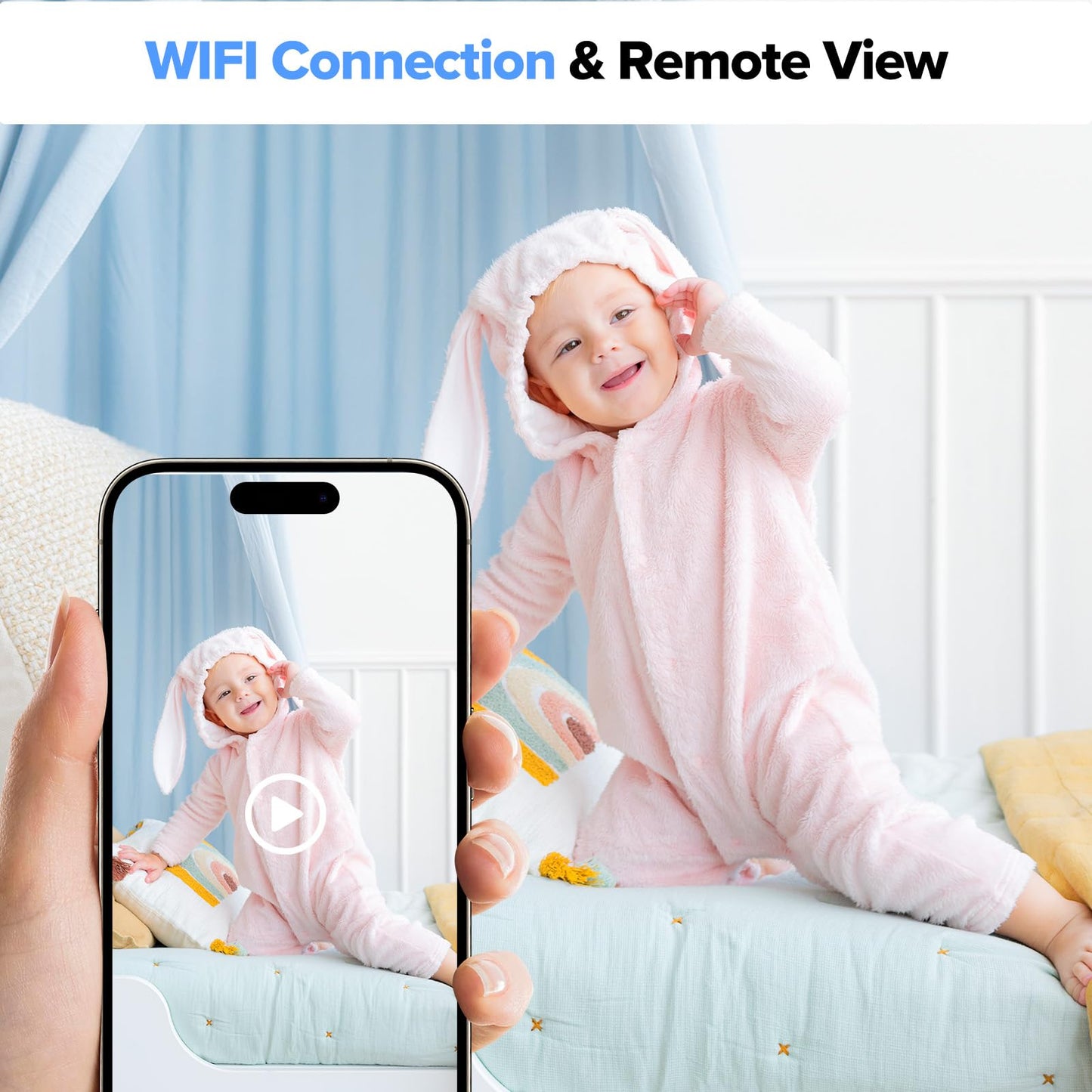 Hidden Camera Portable Charger – 1080P Full HD Spy Camera with WiFi & Night Vision, Wireless Mini Nanny Cam for Home Security, Indoor/Outdoor Covert Surveillance