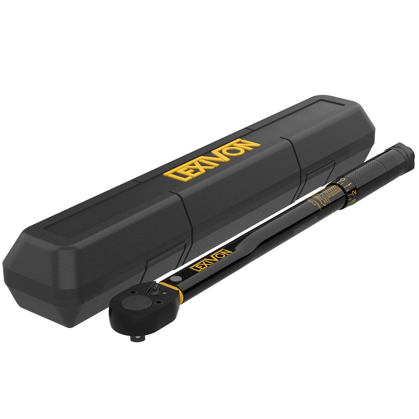 LEXIVON 3/8-Inch Drive Click Torque Wrench 10~80 Ft-Lb/13.6~108.5 Nm (LX-182)