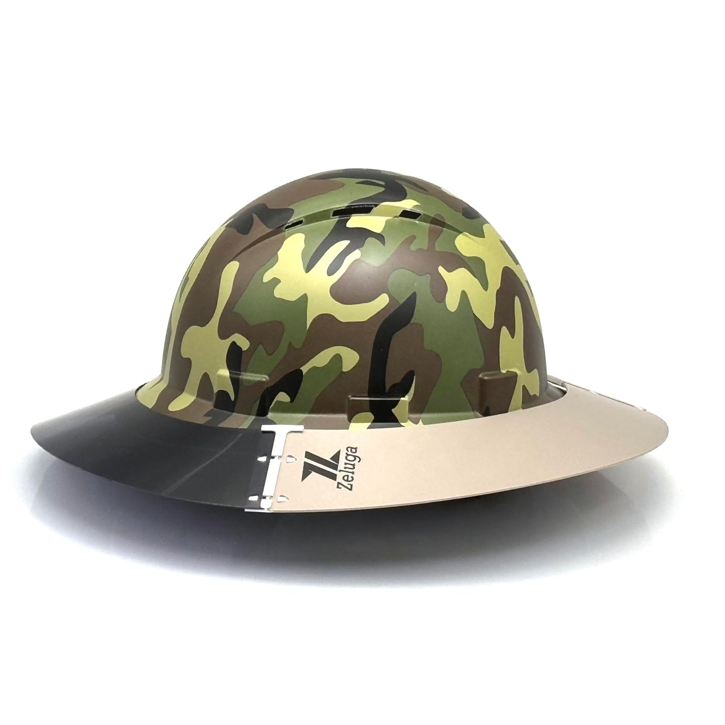 Zeluga 15-483 Professional Hard Hat Sun Shade Visor - Reusable and Replaceable Visor with Sun & Heat Protection, Standard Full Brim Hard Hat Attachment