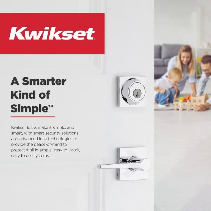 Kwikset Tripoli Lever Interior Privacy Door Handle with Lock, Door Lever For Bathroom and Bedroom, Matte Black Reversible Keyless Turn Lock, with Microban Protection