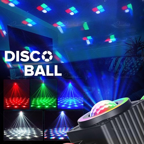 Dreamland Party Disco Light, Disco Ball Dj Light Sound Activated with Remote Control Stage Strobe for Parties KTV Christmas (Angel)