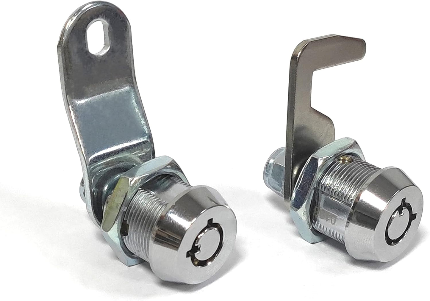 2 Pack Toolbox Lock 5/8" Tubular Cam Replacement Lock Hook Cam Keyed Alike with 4 Keys