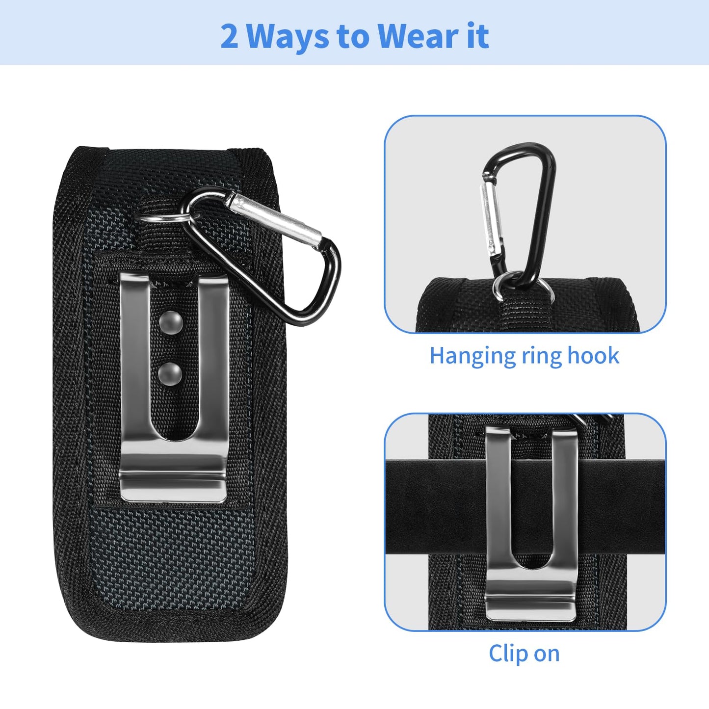 KENOBEE Multitool Sheath EDC Pouch Compatible with Leatherman Wave Plus Wingman Surge Rebar, Multi-Purpose Belt Clip Tool Holder Bag, Utility Tactical Waist Pack Camping Hiking Pocket Organizer Case