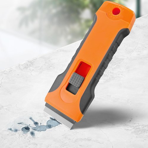 Razor Blade Scraper Tool with 5pcs Extra Blades, Cleaning Razor Scraper, Glass Top Stove Scraper for Oven Door, Cooktop Scraper, Glass Scraper Cleaning Paint